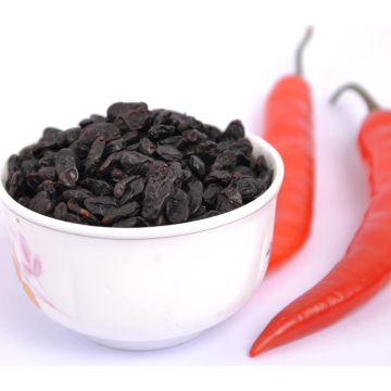 Deliciosos frijoles negros salados sanos