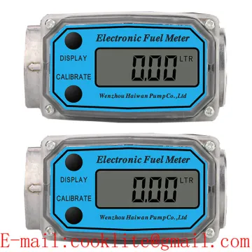 Flow Meter Inline Digital Turbine Flow Meter Diesel Kerosene Fuel Water Flow Meter