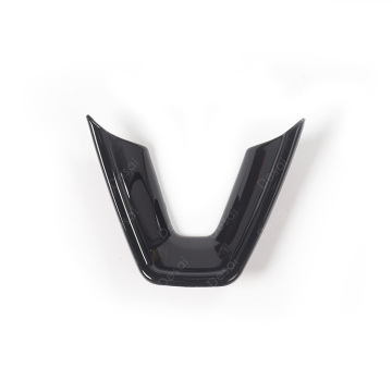 Glossy Black Steering Wheel Trim Cover Patch for 2023-2024 Tesla Model 3
