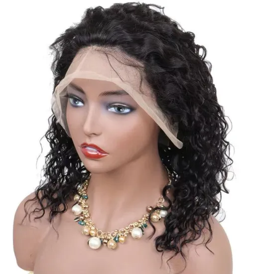 Wholesale curly full front brazilian 4/30 hd small size 613 red online human hair lace wigs with top quality
