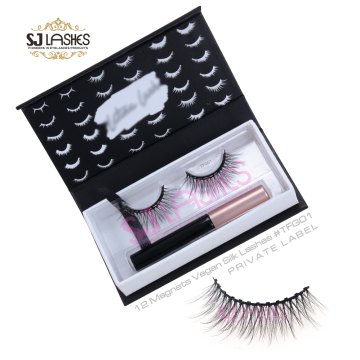 Silk Magnet Lashes Kit: Reusable, Long-Lasting, Glue-Free Eyeliner and Eyelashes