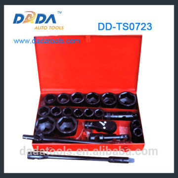 DD-TS0723 21pcs 1" Drive Socket Set,Socket Wrench,Auto Repair Hand Tool