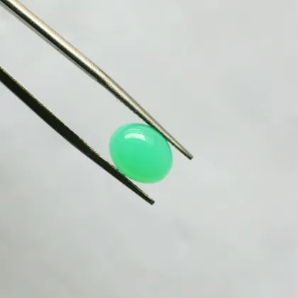 AAA Australian Jade Green Chalcedony Egg Shaped Cabochons