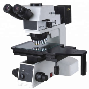 High Magnification Trinocular Metallurgical Microscope for Wafer Inspection - 50x to 500x Magnification, 6 Inch Display