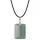 Aventurine verte 30x40 mm Collier cuboïde Men Rectangle Pendant