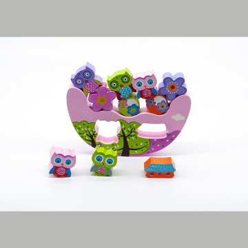 Petits jouets de bébé en bois, blocs de bois de sécurité des jouets