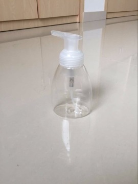 2015 popular foam pump bottle washing bottle 300ml