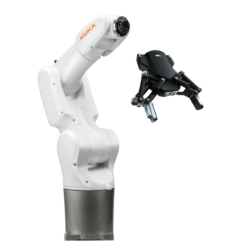 DH-Robotic AG-95 Gripper mit Kuka KR4 R600 Cobot für Pick- und Platzanwendungen