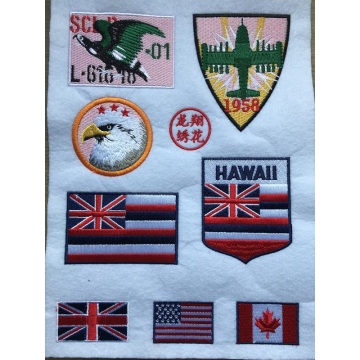Custom 3d animal national Embroidery Patches