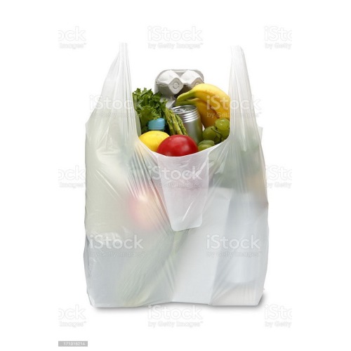 Walmart Plastic Vest Carrier Packing Grocery Flat Handle Plastic Carrier Bags