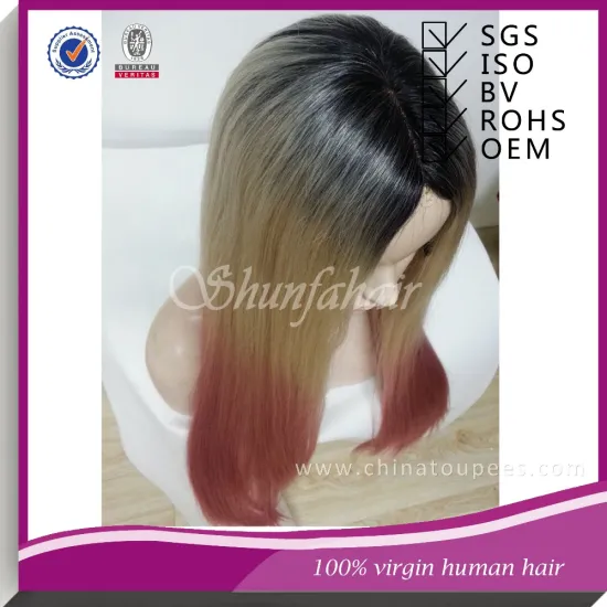 European wigs, full lace european human hair, ftwo tone virgin remy full lace wig