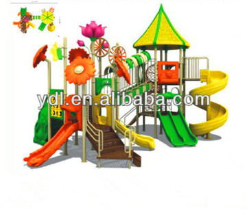 Cartoon amusement park slide