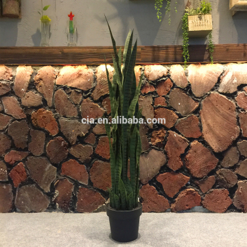 Artificial sansevieria plant, mother in law tongue plant with pots