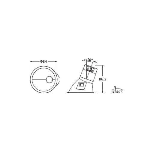 LEDER Aluminum Decorative 5W LED Downlight