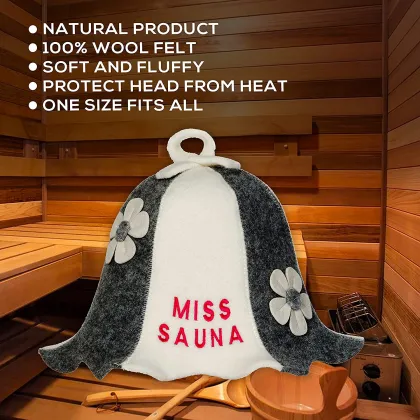 Unisex wool felt Sauna Bath Sauna Felt Hat