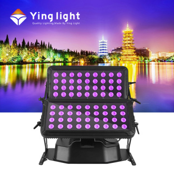 72pcs Waterproof LED City Color Light Outdoor RGBW 4in1 High Building Wall Washer Lights