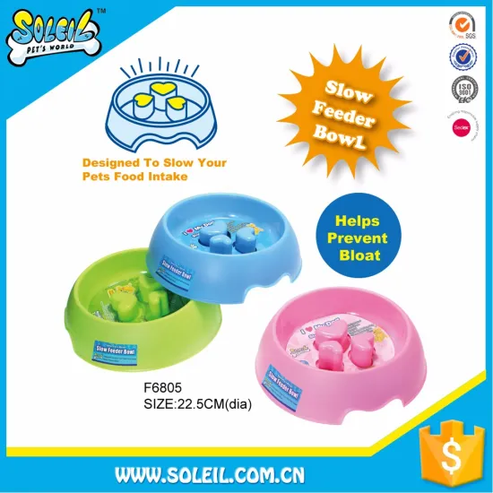 Eco-Friendly PP Plastic Pet Slow Feeder Pet Bowl For Dogs