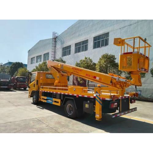 24m working height truck mounted crane with cradle