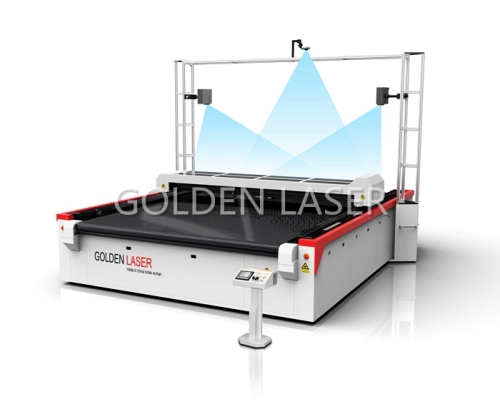 Máquina de corte de couro laser com projetor de CCD