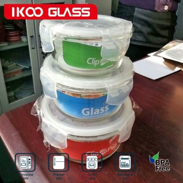 Borosilicate glass large airtight food storage containers