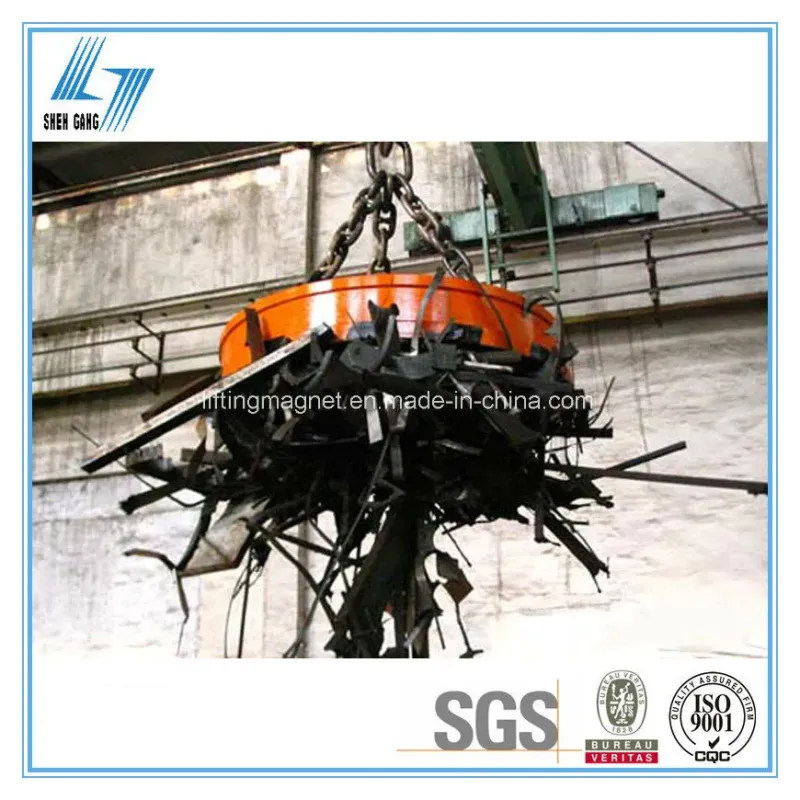 2 Ton Circular EOT Crane Electro Lifting Magnet for Steel Scrap