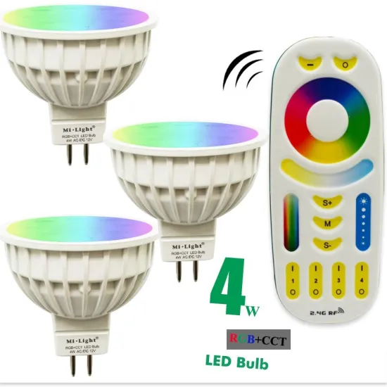 Dimmable RGB+CCT MR16 4W LED Spotlight Bulb