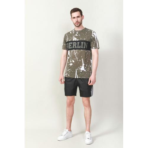 MEN'S COTTON POLY PRINTED T-SHIRT