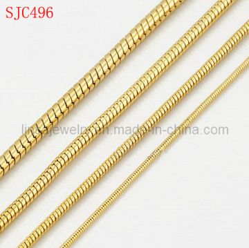 Gold Plated 316L Stainless Steel Snake Chain (SJC496)