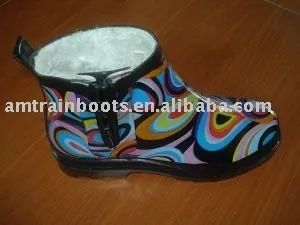 Ankle women rubber rain boots