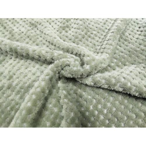 Dubbel sida flanell med Merbau Jacquard -tyg