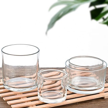 ONO Wholesale Home Decor Multi-Specification Clear Glass Candle Jars with Lids