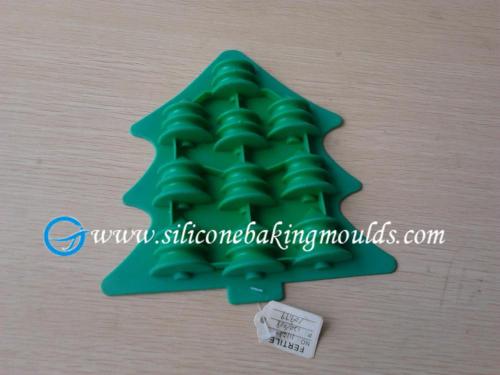 Christmas tree shape silicone chocolate mould, pudding mold, candy mould, ice mould