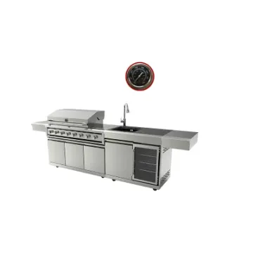 Heavy Duty Barbecue Grill Commercial Outdoor Kitchen Cabinet Family Time