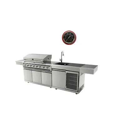 Heavy Duty Barbecue Grill Commercial Outdoor Kitchen Cabinet Family Time