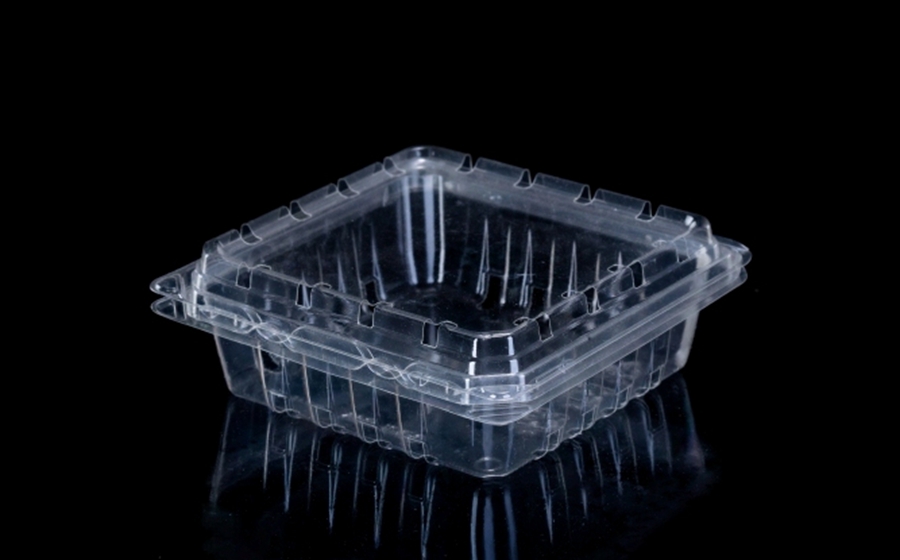 A clamshell box for protecting fruit