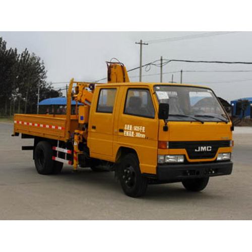 JMC Double Cabin Truck With Loading Crane