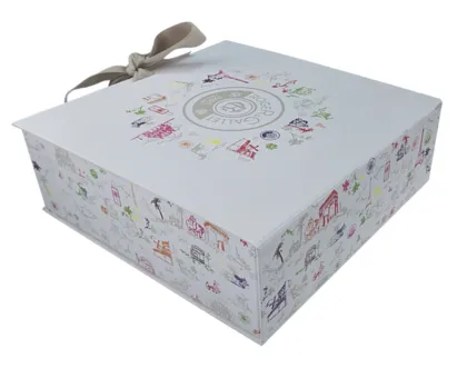 Hot Sale Handmade Mulberry Hardcover Cometic Paper Boxes