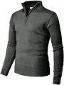 Maglione pullover zip casual da uomo