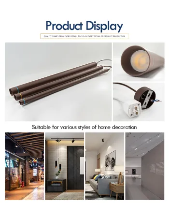 Long Tube Ceiling Mounted Cylinder LED Pendant Light