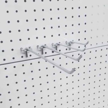 Pabrikan China Single Metal Peg Board Pegboard Hooks Untuk Toko