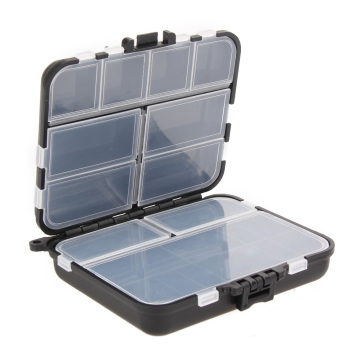 NEWMAJOR 12.2x10.5x3.4cm Black Box Fishing Lure Storage Container