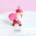 Custom made cheap resin santa claus charms