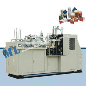 ML Paper Cup Forming Machine With Handle Applicator