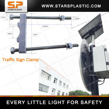 traffic road signs clamps Hold hoop/pull hoop Traffic safety road signs fix clamps spare bracket bolts
