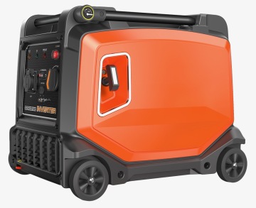 Generatore di inverter portatile silenzioso a benzina da 3800 W con avvio elettrico e display digitale