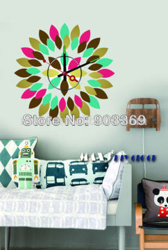 Stylish Modern Unique Wall Clock China Wholesale Sticker Clock For Home