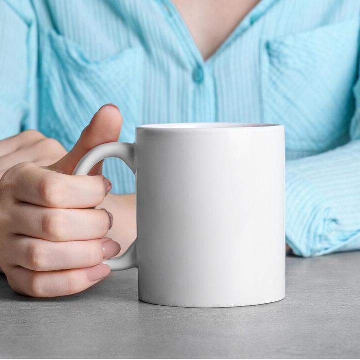 Blank White Ceramic Mugs