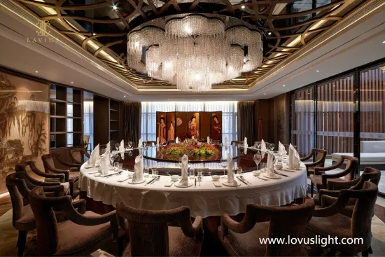 Custom high luxury white dining room chandelier Creative decorative ceiling custom project restaurant personality chandelier
