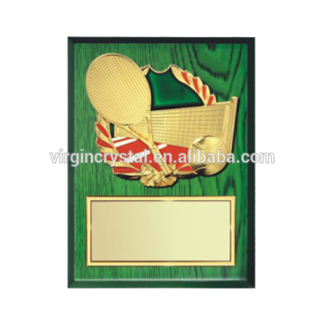 top selling badminton sports awards plaque metal plaque