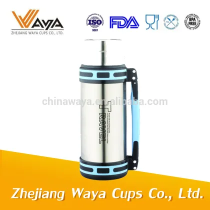 1700ml Wide mouth stainless steel outdoor climbing travel water kettle